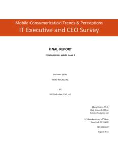 Mobile Consumerization Trends - IT Executive and CEO Survey