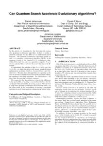 Theoretical computer science / Theory of computation / Computational complexity theory / Quantum algorithms / Quantum computing / Models of computation / Decision tree model / Quantum phase estimation algorithm / PP / Quantum walk / Time complexity / Quantum information