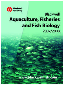 Blackwell  Aquaculture, Fisheries and Fish Biology[removed]