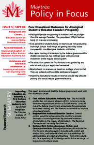 Maytree  Policy in Focus issue 5 | SEPT 08 Background and Context...2