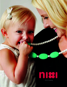 2015 Catalog  Fashionable and safe child friendly silicone jewelry Teething Necklaces New colors!