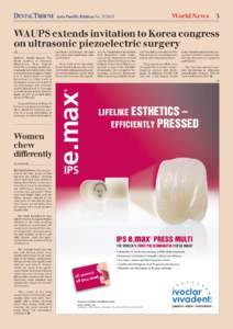 DENTAL TRIBUNE  World News Asia Pacific Edition No[removed]