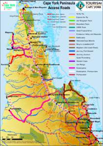 Cape York Peninsula Bamaga & New Mapoon Access Roads Thursday Island The Tip