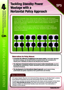 Tackling Standby Power Wastage with a Horizontal Policy Approach SP5