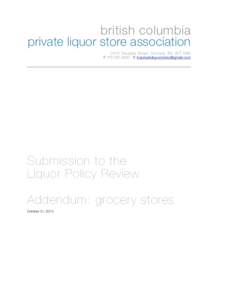 Alcoholic beverage / Grocery store / Retail / Liquor Control Board of Ontario / Alberta Gaming and Liquor Commission / Alcohol / Alcohol law / Liquor store