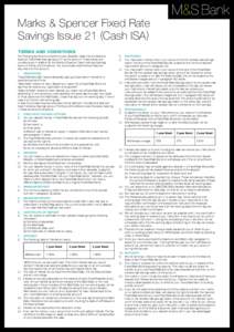 Investment / Bonds / Certificate of deposit / Fixed rate bond / Interest rate / Individual Savings Account / Capital gains tax / Fixed deposits / National Savings and Investments / Banking / Finance / Financial economics