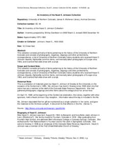 North Central Association of Colleges and Schools / American Association of State Colleges and Universities / University of Northern Colorado / Greeley /  Colorado / Hazel / Colorado counties / Weld County /  Colorado / Geography of Colorado