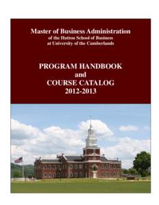 MBA Catalog and Student Handbook, [removed]
