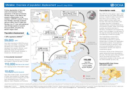 Persecution / Ukrainian studies / Geography of Ukraine / Refugee / United Nations High Commissioner for Refugees / Sviatohirsk / Donets Basin / Crimea / Forced migration / Human migration / Internally displaced person