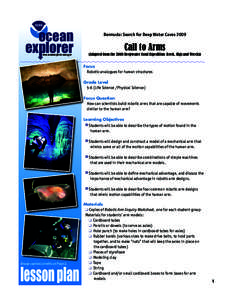 ocean  Bermuda: Search for Deep Water Caves 2009 www.oceanexplorer.noaa.gov