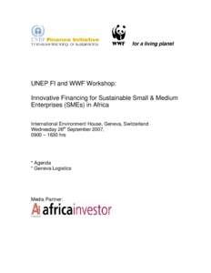 UNEPFI_WWF_SME_Workshop_Agenda_Logistics