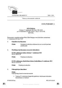 [removed]EUROOPAN PARLAMENTTI Talous- ja raha-asioiden valiokunta  ECON_PV(2013)0527_1