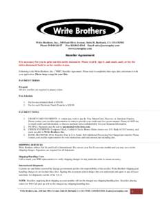 Write Brothers, Inc., 348 East Olive Avenue, Suite H, Burbank, CA USAPhoneFaxEmail  www.screenplay.com Reseller Agreement It is necessary for you to print out this e