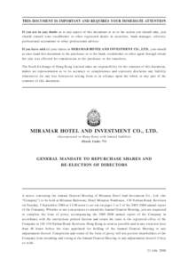 Henderson Land Development / Economy of Hong Kong / Corporate finance / Hang Seng Index Constituent Stocks / Financial economics / Share repurchase / Share capital / Takeover / Lee Shau Kee / Stock market / Business / Finance