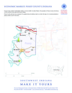 Evansville metropolitan area / Posey County /  Indiana / Evansville Western Railway / Evansville /  Indiana / Vanderburgh County /  Indiana / Mount Vernon /  Indiana / Gibson County /  Indiana / Indiana locations by per capita income / Geography of Indiana / Southwestern Indiana / Indiana