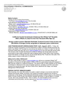 STATE	
   OF	
   CALIF ORNIA—NATURAL	
  RESOURCE S	
  AGENCY 	
    EDMUND	
   G.	
   BROWN,	
  JR.,	
  G OV ER N O R 	
   CALIFORNIA COA STA L COMMISSIO N	
   45 	
   FRE MONT, 	
   SUIT E 	
   2000	
  