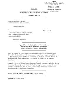 FILED United States Court of Appeals Tenth Circuit October 1, 2013 PUBLISH