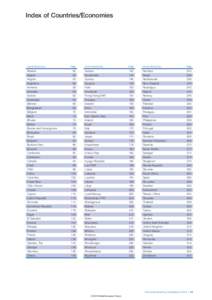 Index of Countries/Economies  Country/Economy Page