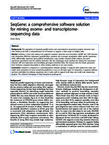 Deng BMC Bioinformatics 2011, 12:267 http://www.biomedcentral.com[removed] SOFTWARE  Open Access
