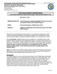 Human geography / Affordable housing / United States Department of Housing and Urban Development / Community Development Block Grant