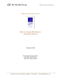 Social programs / Child and Family Services Review / Keeping Families Together / Child protection / Child and family services / Child Protective Services / Adoption and Safe Families Act / Child abuse / Family preservation / Family / Childhood / Foster care