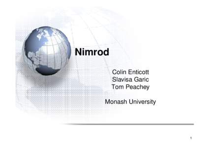 Microsoft PowerPoint - Nimrod workshop UQsession 3.ppt