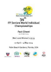 th  34 ITF Seniors World Individual Championships