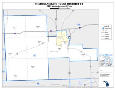 MICHIGAN STATE HOUSE DISTRICT[removed]Apportionment Plan 0 2.5