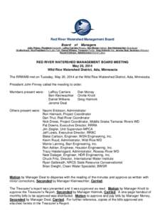 Red River Watershed Management Board Board of  Managers