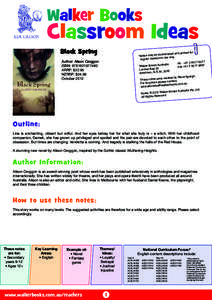 Walker Books  Classroom Ideas Black Spring  inted for