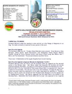 Minutes / Neighborhood councils / Agenda / Meetings / Parliamentary procedure / Paul Krekorian