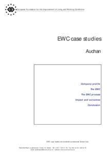 European Foundation for the Improvement of Living and Working Conditions  EWC case studies Auchan  Company profile