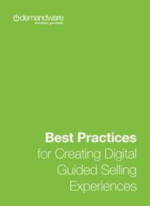 Best Practices for Creating Digital Guided Selling Experiences  WHAT YOU’LL LEARN