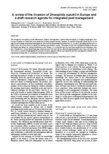 Drosophila suzukii / Drosophila / Wolbachia / Sophophora / Biological pest control / Insect / Cytoplasmic incompatibility / Drosophilidae / Phyla / Protostome