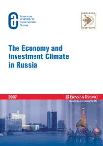 The Economy and Investment Climate in Russia 2007