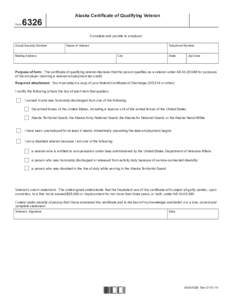 Form[removed]Alaska Certificate of Qualifying Veteran
