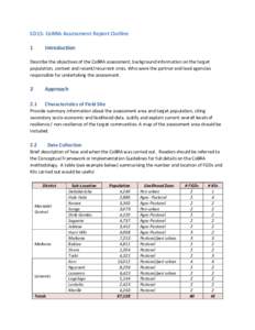 SD15: CoBRA Assessment Report Outline 1 Introduction  Describe the objectives of the CoBRA assessment, background information on the target