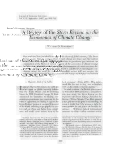 sep07_Article3[removed]:30 PM Page 686  Journal of Economic Literature Vol. XLV (September 2007), pp. 686–702  A Review of the Stern Review on the