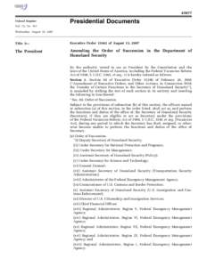 [removed]Presidential Documents Federal Register Vol. 72, No. 157