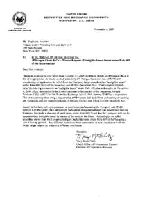 No-Action Letter: JPMorgan Chase & Co.