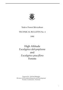 Native Forest Silviculture TECHNICAL BULLETIN No[removed]High Altitude Eucalyptus dalrympleana