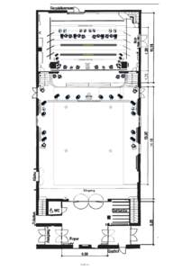 Leinwand 8m x 5m  Akustikblende Turm