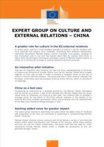 Expert Group on Culture and External Relations - China