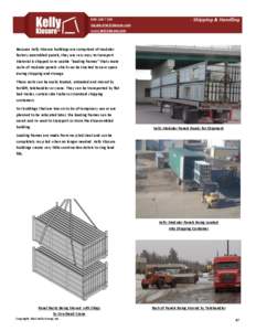 Kelly Klosure Steel Buildings Technical Guide Excerpt - Shipping & Handling