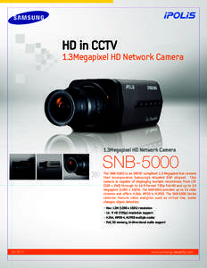 HD in CCTV  1.3Megapixel HD Network Camera 1.3Megapixel HD Network Camera
