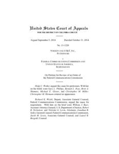 United States Court of Appeals FOR THE DISTRICT OF COLUMBIA CIRCUIT Argued September 5, 2014  Decided October 31, 2014