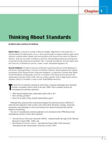 National Science Education Standards / Science education / Standards-based education reform / Inquiry-based learning / Outcome-based education / Chemistry education / Curriculum / E-learning / No Child Left Behind Act / Education / Education reform / Standards-based education