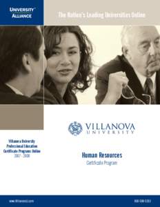 The Nation’s Leading Universities Online  Villanova University Professional Education Certificate Programs Online[removed]