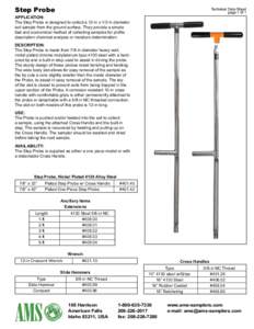 Step Probe  Technical Data Sheet page 1 0f 1  Application: