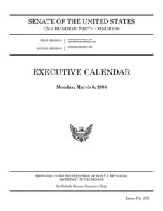 UNANIMOUS CONSENT AGREEMENT (Timothy C. Batten, Sr. [No[removed]Thomas E. Johnston [No[removed]Aida M. Delgado-Colon [No[removed]Ordered, That at 5 p.m. on Monday, March 6, 2006, the Senate proceed to executive session f